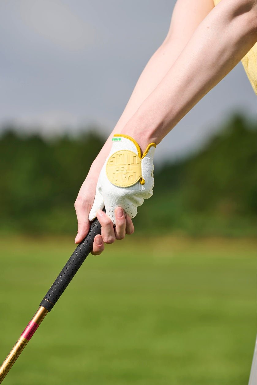 Par Tee Time Light Yellow Golf Glove - MMM