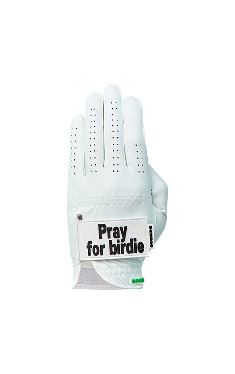 Pray for Birdie White Golf Glove - MMM buy your sports gloves